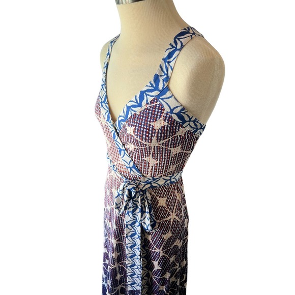 Diane von Furstenberg Samson Batik Print Size 6 Dress - Picture 7 of 11